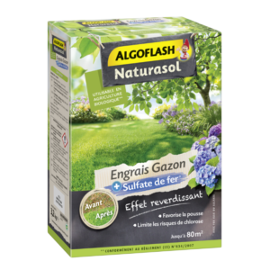 ENGRAIS GAZON AVEC SULFATE DE FER - NATURASOL - 3,2 KG