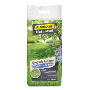 ENGRAIS GAZON AVEC SULFATE DE FER - NATURASOL - 7,2 KG