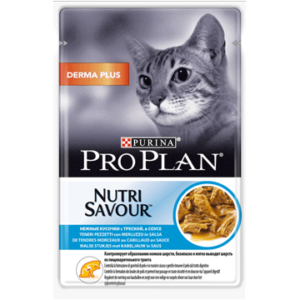 DERMA PLUS NUTRISAVOUR® EN SAUCE AU CABILLAUD POUR CHAT PEAU SENSIBLE - PURINA PRO PLAN